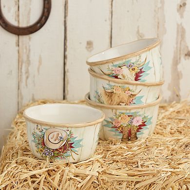 Certified International Rosewood Ice Cream Bowl 4-piece Set