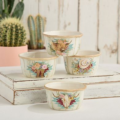 Certified International Rosewood Ice Cream Bowl 4-piece Set