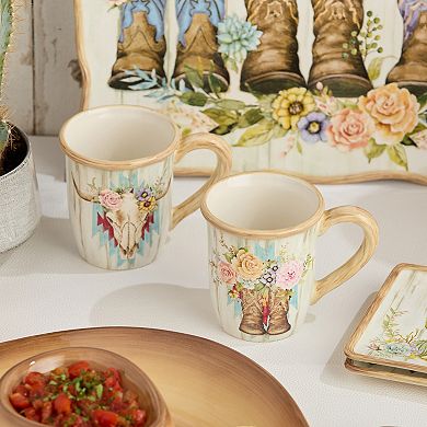 Certified International Rosewood 4-pc. Mug Set