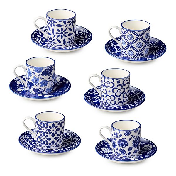 Certified International Madison 6-pc. Cup & Saucer Set