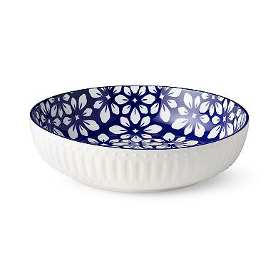 Certified International Madison Blue Floral Soup Bowls Set of 6