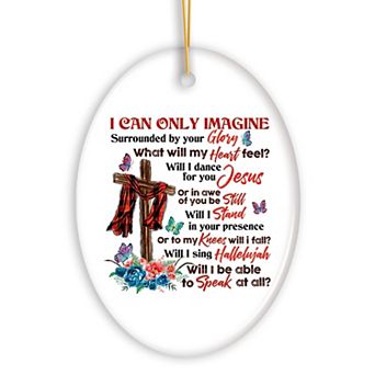 Sentimental Heart Warming Jesus Quote Ornament, Christian Gift