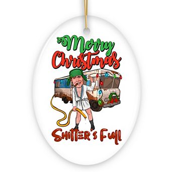 Cartoonish Merry Christmas Sitters Full Ornament
