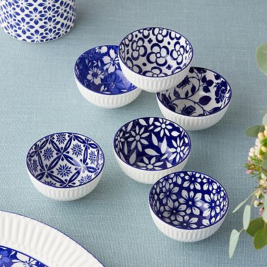 Certified International Madison Ribbed All Purpose Bowls 6-piece Set