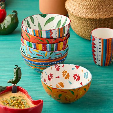 Certified International Caliente All Purpose Large Bowls Set of 6
