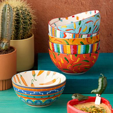 Certified International Caliente All Purpose Large Bowls Set of 6