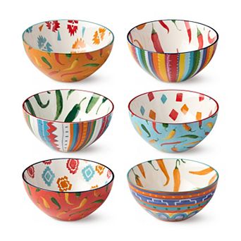Certified International Caliente All Purpose Small Bowls Set of 6