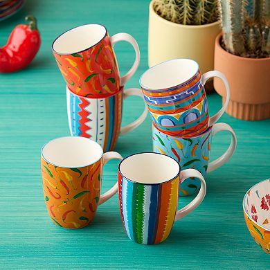 Certified International Caliente 6-pc. Mug Set