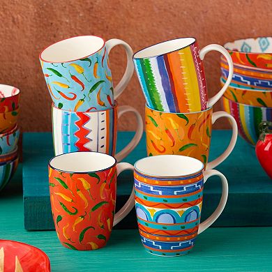 Certified International Caliente 6-pc. Mug Set