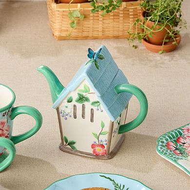Certified International Flora Birdhouse 32-oz. Teapot