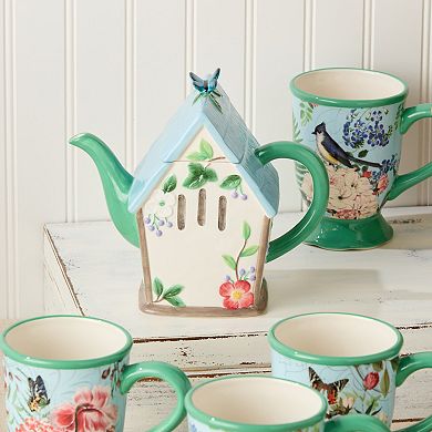Certified International Flora Birdhouse 32-oz. Teapot
