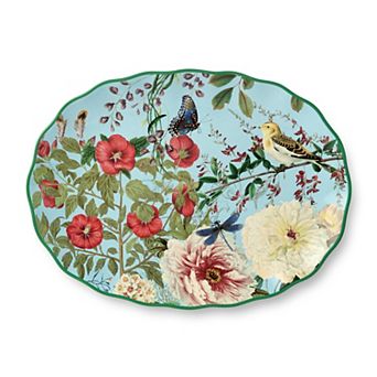 Certified International Flora Oval Serving Platter
