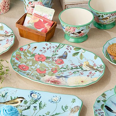 Certified International Flora Oval Serving Platter