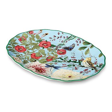 Certified International Flora Oval Serving Platter