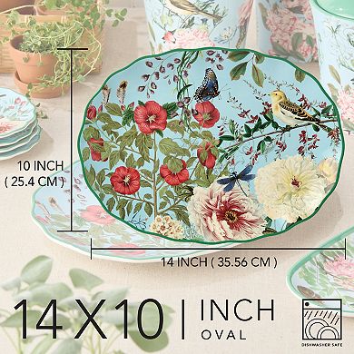 Certified International Flora Oval Serving Platter