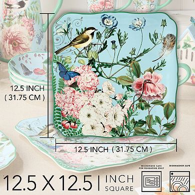 Certified International Flora Square Serving Platter