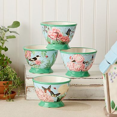 Certified International Flora Ice Cream Bowl 4-piece Set