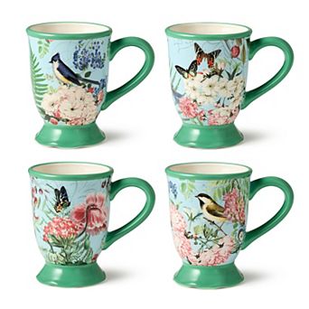 Certified International Flora 4 pc Mug Set
