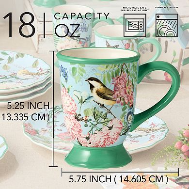 Certified International Flora 4-pc. Mug Set
