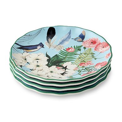 Certified International Flora Salad Plate 4-piece Set