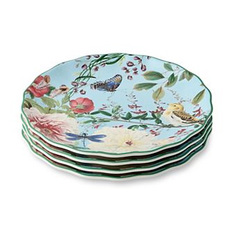 Certified International Flora Dinner Plate 4 pc Set
