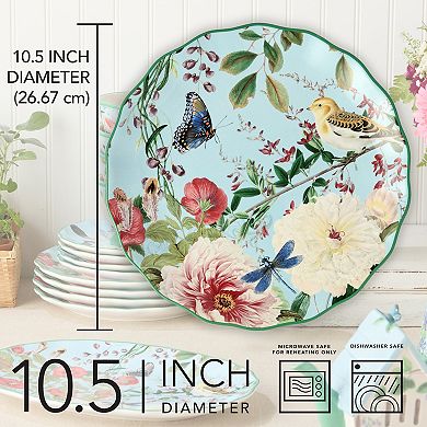 Certified International Flora Dinner Plate 4-piece Set