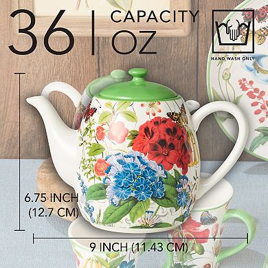 Certified International Greenhouse 36-oz. Teapot