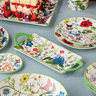 Certified International Greenhouse Rectangular Serving Platter