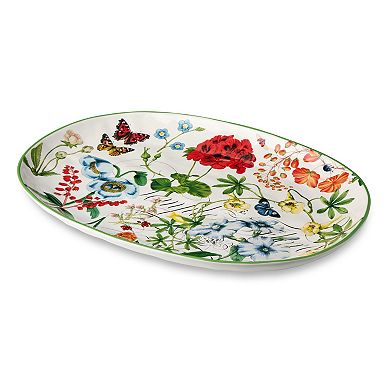 Certified International Greenhouse Oval Serving Platter