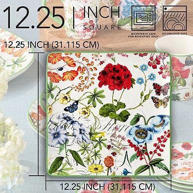 Certified International Greenhouse Square Serving Platter