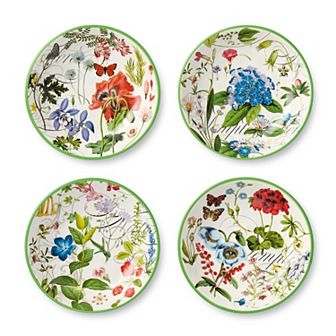 Certified International Greenhouse Soup Bowl 4 pc Set