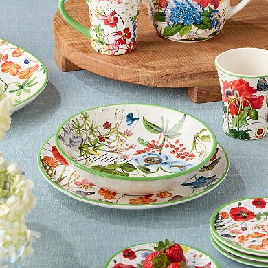 Certified International Greenhouse Soup Bowl 4-piece Set