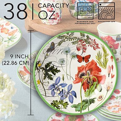 Certified International Greenhouse Soup Bowl 4-piece Set