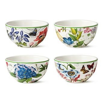 Certified International Greenhouse Ice Cream Bowl 4 pc Set