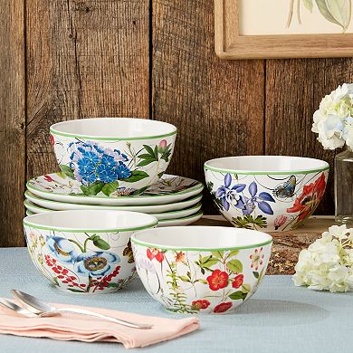 Certified International Greenhouse Ice Cream Bowl 4-piece Set