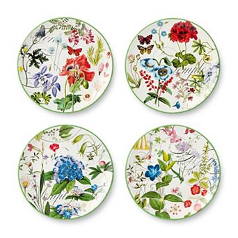 Certified International Greenhouse Salad Plate 4 pc Set