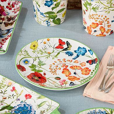 Certified International Greenhouse Dinner Plate 4-piece Set