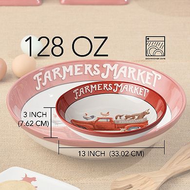 Certified International Vintage Farm Serving Bowl