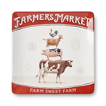 Certified International Vintage Farm Square Platter