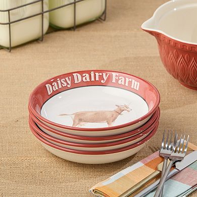 Certified International Vintage Farm 4-pc. Soup Bowl Set