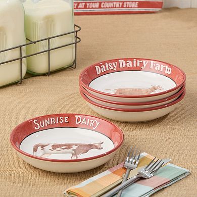 Certified International Vintage Farm 4-pc. Soup Bowl Set