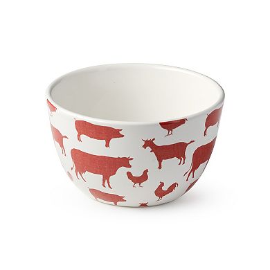 Certified International Vintage Farm 4-pc. Ice Cream Bowl Set