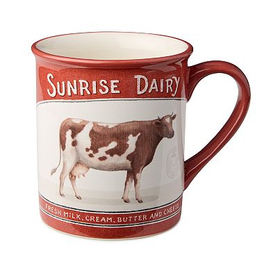 Certified International Vintage Farm Mugs Set of 4