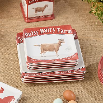 Certified International Vintage Farm 4-pc. Salad Plate Set