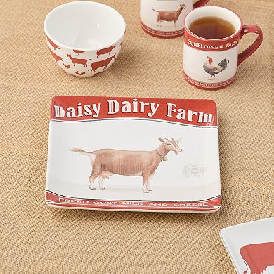 Certified International Vintage Farm Dinner Plates Set of 4