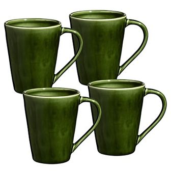 Certified International Verde 4 pc Mug Set