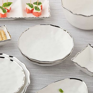 Certified International Regency Silver Soup Bowls Set of 4