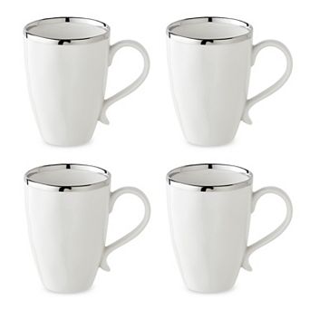 Certified International Regency Silver 4 pc Mug Set