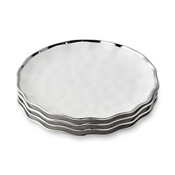 Certified International Regency Silver Salad Plates Set of 4