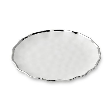 Certified International Regency Silver Salad Plates Set of 4